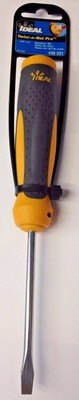 Ideal 30-331 Twist-A-Nut Pro 1/4'' x 4'' Slotted Keystone Tip Screwdriver Carded