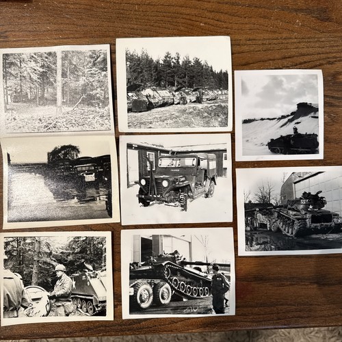 Lot of 8 German Austria Vintage Military Photo album Tanks