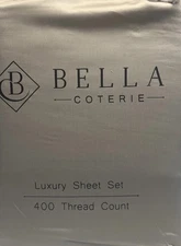 BELLA COTERIE Gold Luxury Bamboo Sheet Set Queen Deep Pocket 400