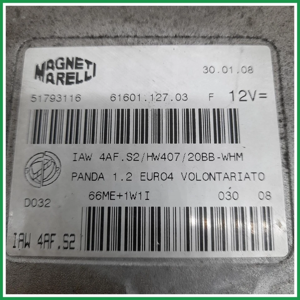 Centralina Iniezione Magneti Marelli IAW4AF.S2 Fiat Panda II 51793116 2003 2009  - Immagine 3 di 4