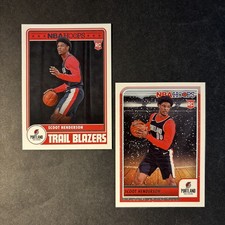 (2) 2023-24 Panini Hoops Rookie Scoot Henderson Trail Blazers, Winter Parallel