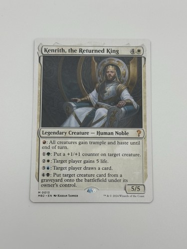 Kenrith, The Returned King MB2 Magic MTG Mystery Booster 2 White Border (NM)