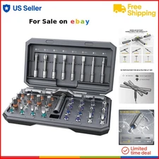 42-in-1 Magnetic Screwdriver Set Ratchet Multi Bit Repair Tool for Electronics