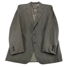 Polo Ralph Lauren University Club Sport Coat Blazer Mens 42 L Gray Windowpane