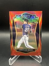 2021 Panini Select - Premier Christian Yelich #164 Red Prizm /199