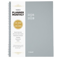 Monthly Planner 2026-2027, 9 x 11 Inch, January 2026 to December 2027