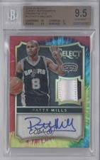2014 Select Materials Tie-Dye Prizm 13/25 Patrick Mills Patty BGS 9.5 Auto 2x0