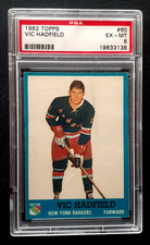 VIC HADFIELD RC 1962-63 TOPPS NHL HOCKEY 62-63 #60 PSA 6         77105