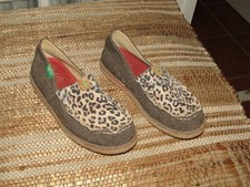 Twisted X Leopard Print EcoTWX Loafers Womens 8 M Slip On Shoes WCL0001