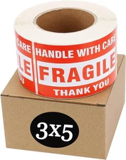 Fragile Shipping Labels Stickers Roll