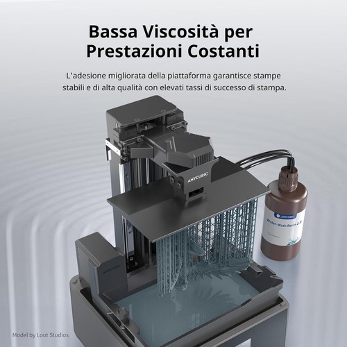 5/10KG ANYCUBIC Resina Lavabile in Acqua 2.0 HD Gray Washable per Stampante 3D - Afbeelding 8 van 10
