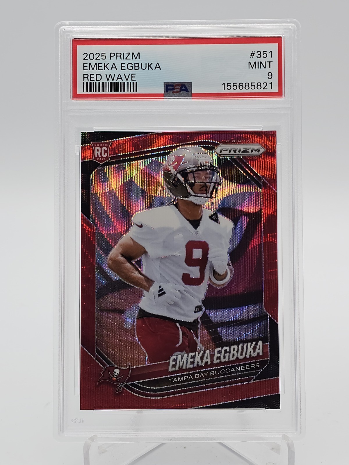 Emeka Egbuka Panini Prizm #351 Red Wave