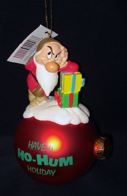 Disney Have A Ho-Hum Holiday Snow White & Seven Dwarfs Grumpy Tree Ornament