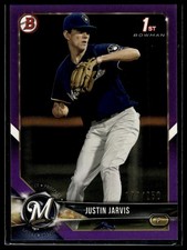 2018 Bowman Draft #BD-104 Justin Jarvis Purple #/250