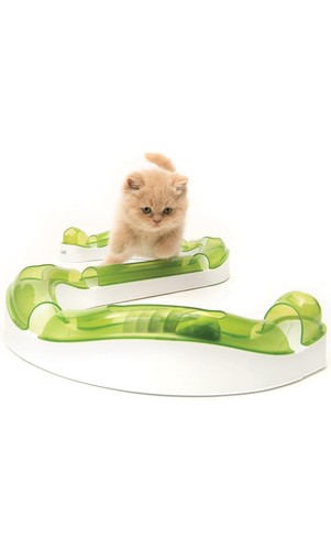 Catit Senses 2.0 Green Play Circuit 8-teiliges Set interaktives Katzenspielzeug - Bild 2 von 3