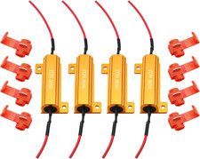 4Pcs Quality 50W 6Ohm Load Resistors - Fix LED Bulb Hyper Flash/Error Code