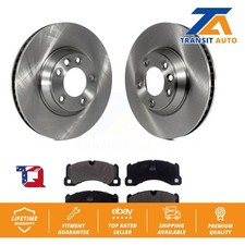 Disc Brake Rotors And Semi-Metallic Pads Front Kit For Porsche Cayenne