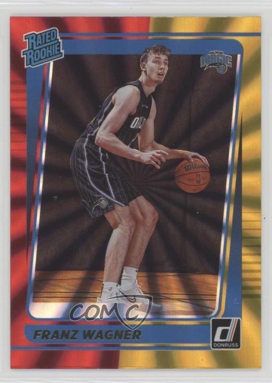 2021 Panini Donruss Rated Holo Red & Gold Laser Franz Wagner #235 Rookie RC 10yl
