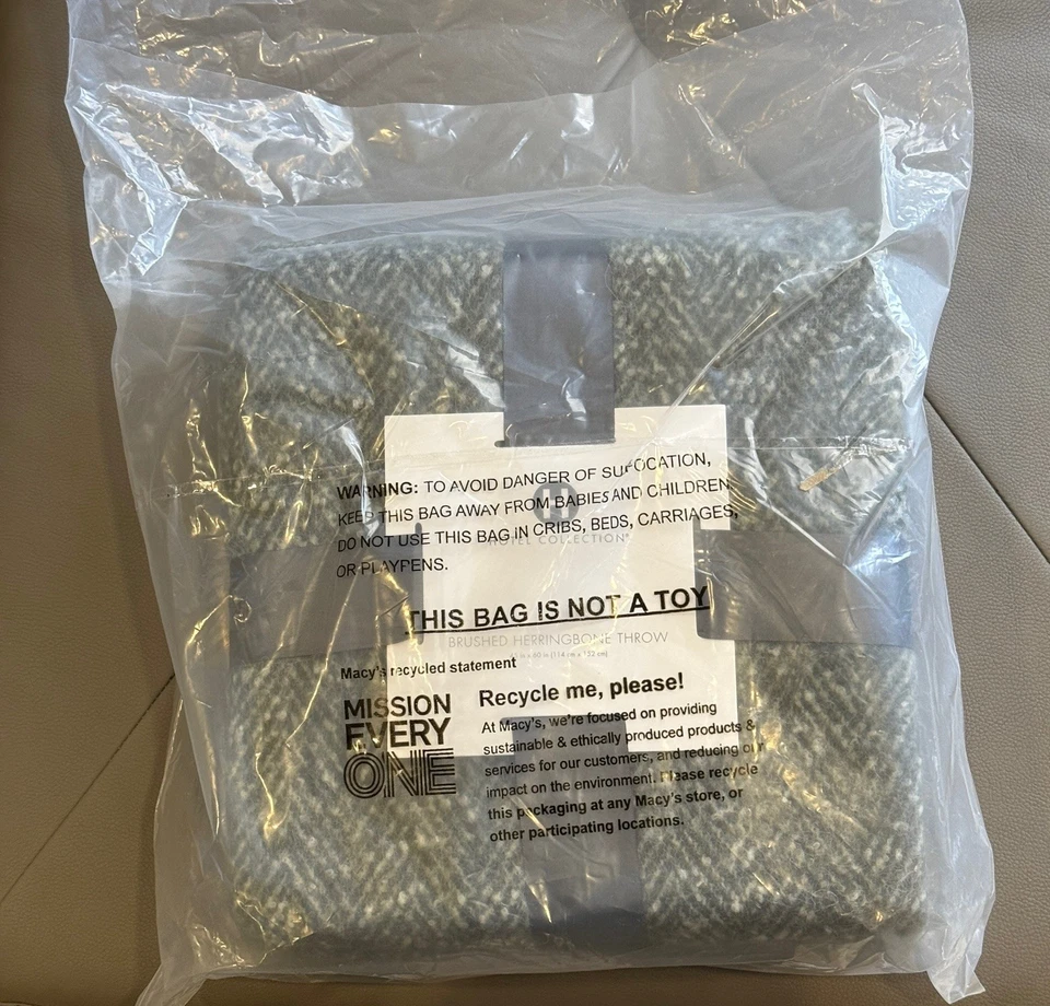 Tiro de lana cepillo de espiga cepillado de 45" X 60" Hotel Collection Foto 4 de 4