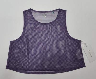 Tavi Active Women's Purple Flatter Flow Hi Lo Tank Top Size M