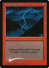 Lightning Bolt -Foil Medium Play MTG Promos: Judge