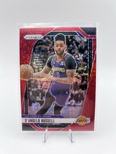 2024-25 Panini Prizm D'Angelo Russell Red Sparkle Prizm #49 Los Angeles Lakers
