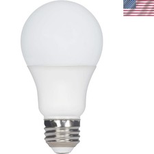 Energy Efficient 9.8W A19 LED Bulb - 800 Lumens, Frosted Finish, 10K Hours