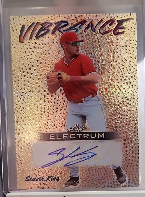 2025 Leaf Electrum Vibrance SEAVER KING AUTO GOLD 1/1