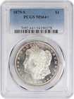 1879-S Morgan Silver Dollar MS64+ PCGS