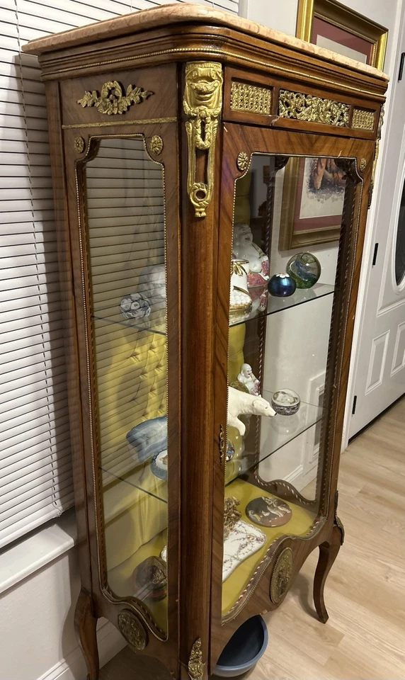 Антикварный французский витринный шкаф 19 века - Изображение 3 из 3