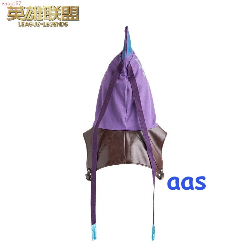 League of Legends Arcano Temporada 2 Oficial Jinx Disfraz Juegos con disfraces Capucha Chal Sombrero Foto 3 de 4