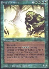Collector's Edition Force of Nature x1 Moderate Play, English Magic Mtg M:tG