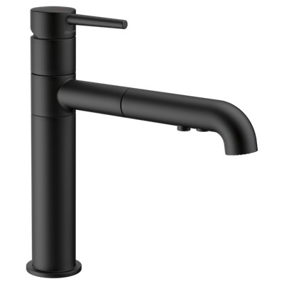 Delta Trinsic 1 Handle Pull-Out Kitchen Faucet Matte Black-Certified Refurbished