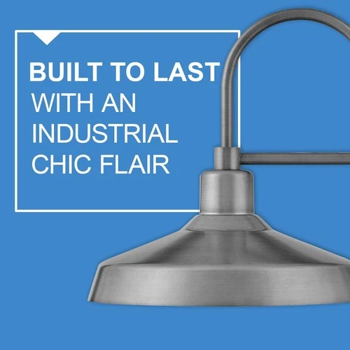 Hinkley Forge 16 1/2" High Brushed Aluminum Outdoor Barn Wall Light - Picture 6 of 10