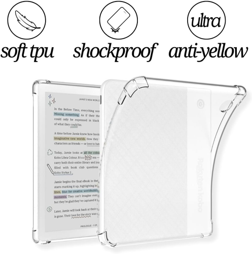Clear Case for Kobo Libra Colour and Screen Protector, Libra Color Ereader Case - Picture 3 of 12