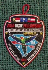 2014 Dixie Fellowship Delegate Patch w/ Loop, Santee Lodge 116 Host