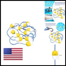 Yuewo 18 Swimming Pool Safety Float Line Divider Rope Kits 2 Pre-Assembled
