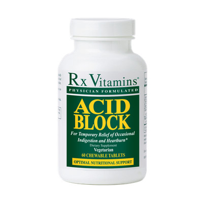 Rx Vitamins Acid Block chewable tablets