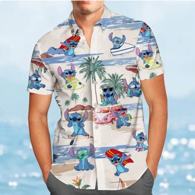 Lilo & Stitch 3D HAWAII SHIRT HALLOWEEN GIFT CHRISTMAS GIFT BEST PRICE US SIZE