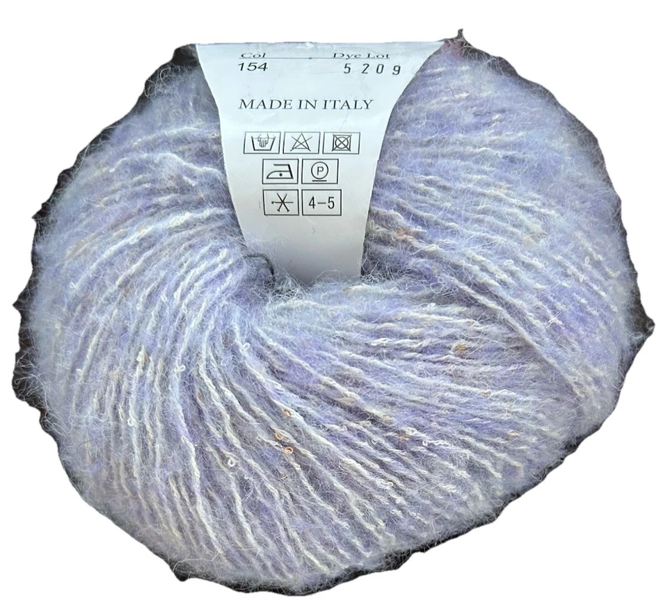 $13 Trendsetter "Icon" Alpaca Silk Blend Skeins Yarns Lilac Lavender Purple NWT - Image 3 of 3