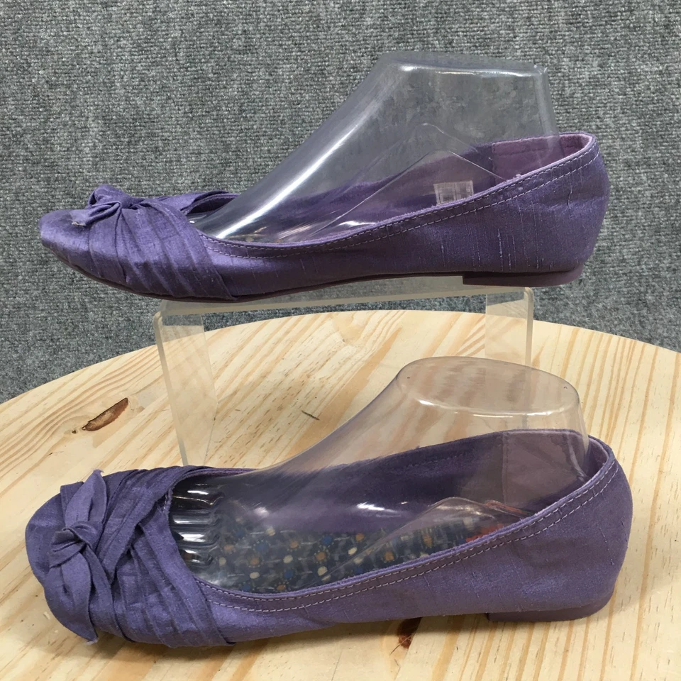 Zapatos planos de ballet Rocket Dog para mujer 10 M púrpura sin cordones informales cómodos parte superior baja Foto 2 de 4