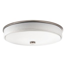 Kichler 10886LED 1 Light 17.25"W LED Flush Mount Ceiling Fixture - Nickel