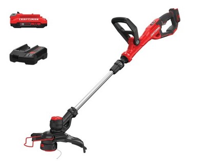 New CRAFTSMAN 20V Max V20 String Trimmer 13'' Straight Shaft   2Ah Battery & Char