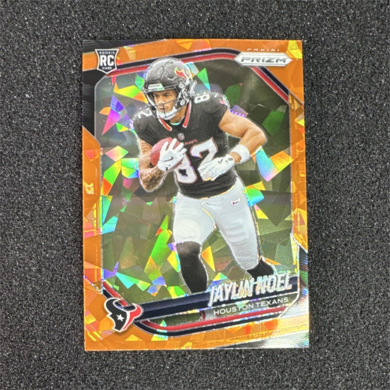 2025 Panini Prizm Orange Ice Prizm Jaylin Noel Rookie #386 Houston Texans