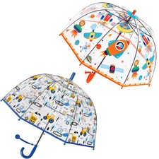 2 Pack Kids Clear Umbrellas for Rain Dome Bubble Umbrella Windproof for Toddl...