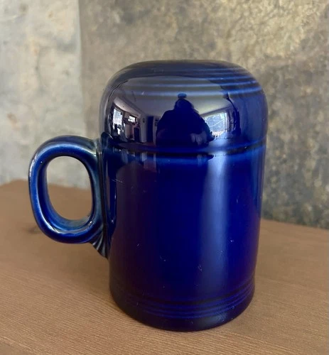 Fiesta Rangetop Salt Shaker Cobalt Blue 4.5 Fiestaware Ring Handle Stopper