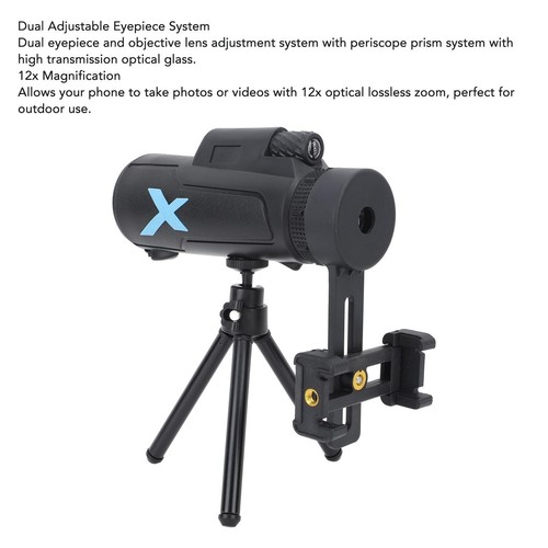 Phone Telephoto Lens Smartphon Hd Optical Magnification Wide Angle 12X Cel BUU - Zdjęcie 7 z 12