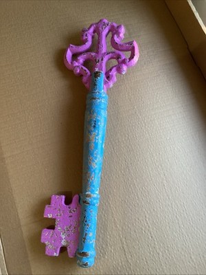 Großer Holzschlüssel Deko Fantasy Prinzessin 