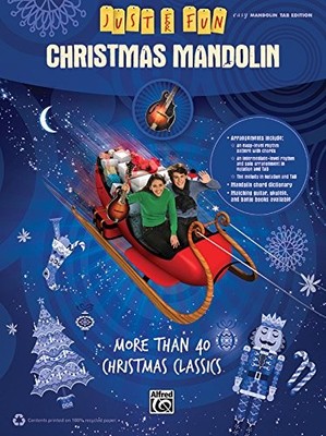 JUST FOR FUN -- CHRISTMAS MANDOLIN: MORE THAN 40 CHRISTMAS By Alfred Music *VG+*
