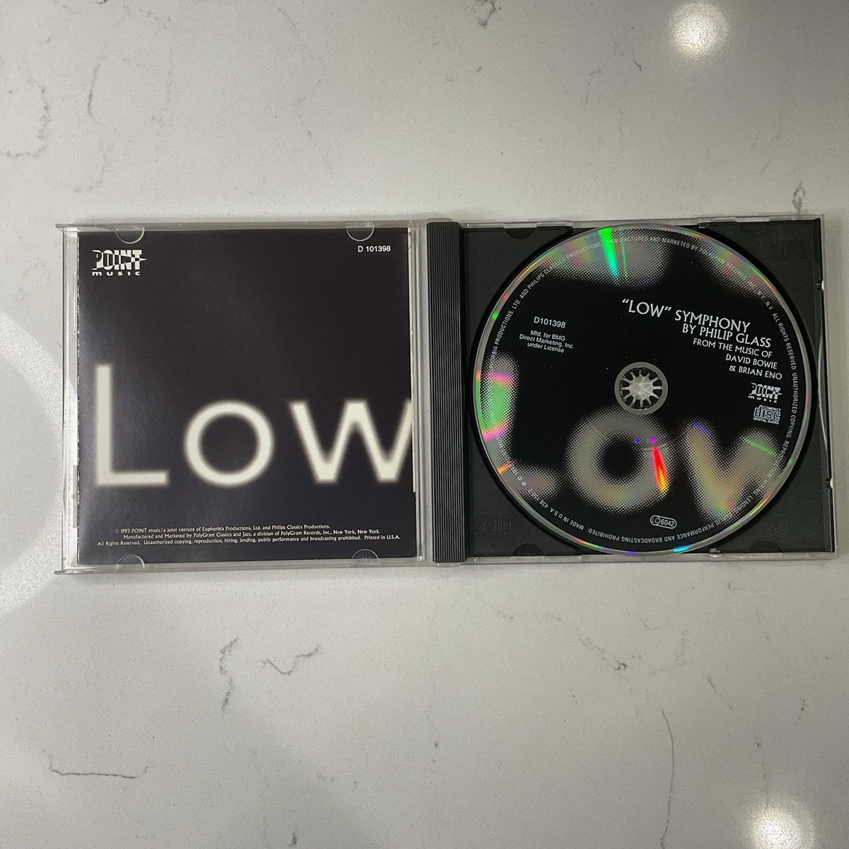 Philip Glass Low Symphony David Bowie Brian Eno CD Minimalist